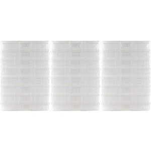 novelinks Photo Case 4" x 6" Photo Storage Boxes - Photo Organizer Cases Photo Keeper Picture Storage Containers Box for Photos - 24 PACK (Clear)