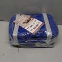 3-Pack Small Storage Baskets for Organizing | Woven Shelf Toy Basket | Rope Baskets for Gifts Empty | Closet Organizer Bins with Handles | Cube Decorative Box | 11.87.85.1 | Klein Blue