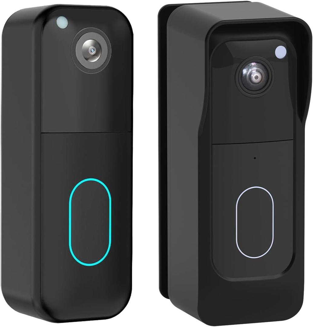 No Drilling Doorbell Mount Only for All-new Blink Video Doorbell(2nd Gen), Adjustable (0 to 45 Degrees) Corner Mount, Doorbell Mounting Bracket Cover Holder for Rental Apartment Condo Black