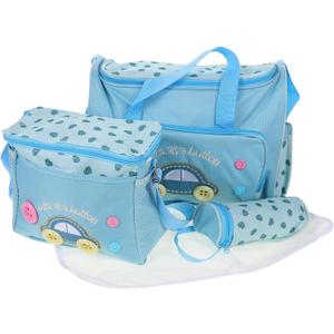 Abaodam 4-in-1 Multi-Function Diaper Bag Tote Set with Large Capacity Includes Diaper Changing Pad Durable Waterproof Oxford for Travel and Everyday Use