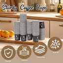 GGOLDMER 4 oz Paper Coffee Cups - 500 Pack Paper Espresso Cups, Disposable Coffee Cup, Small Paper Cup for Hot or Cold Beverage, Espresso, Cappuccino for Party, Picnic, Home, Office and Business (Black)
