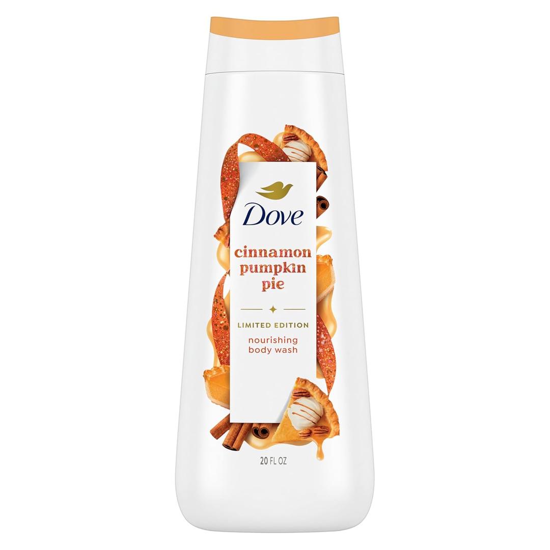 Dove Limited Edition Holiday Treats Body Wash Cinnamon Pumpkin Pie for Deep Nourishment 20 oz (20 Ounce (Pack of 1)