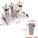 HAZEL Aluminium Kulfi Mould Set of 6 & 12 Ice cream Sticks | Reusable Ice Cream & Popsicle Maker | DIY Kulfi Molds for Homemade Frozen Treats, Ice Pops & Desserts (6 pcs Cone With Stand (Hole Lid))