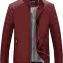 Tanming Men's Casual Slim Fit Lightweight Zip Up Softshell Bomber Jacket Size L