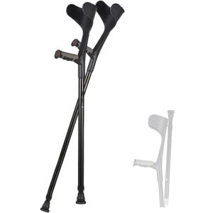GeRRiT Foldable Forearm Crutches, Aluminum Walking Crutches, for Adults and Children with Heights 4'7" - 6'1", Supports up to 330 lbs