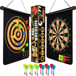 Magnetic Dart Board Outdoor Games for Kids 8-12, Teen Boys Gift Ideas for Birthday, Cool Toys for Teenage Activities Age 6 7 8 9 10 11 12 13 14 15 16 Years