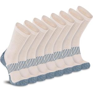 HOT FEET Cozy Wool Blend Kids Socks - Crew Winter Socks for Boys/Girls - 4 Pack (M)