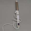 Automatic Curling Wand 28mm/1.1 inch Rotating Curling Iron with LED Display Fast Heating Wand for Short Long Hair Professional Hair Waver Styling Irons (White)
