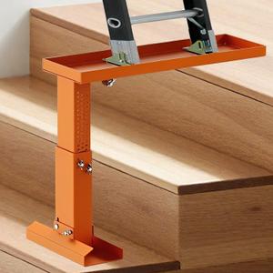 Foldable Ladder Extender for Stairs-Heavy-Duty Ladder Leveler-Adjustable 11.8-19.1" Height/Platform 23.7x7.5"/Non-Slip Mat-Ladder Extension Aide Stabilizer for Extension/Straight/Telescopic Ladder