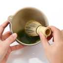 5-Piece Traditional Matcha Set beautifully crafted ceramic Japanese matcha bowl, chasen holder, natural bamboo whisk, spoon, and airtight matcha tin container Perfect for ceremonial-grade matcha