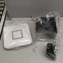 Fitop Bathroom Fan with Light,110CFM 1.0 Sones 1200lm LED Light 3000K/4000K/5000K Selectable,120V 43W Quiet Bathroom Ventilation Exhaust Fan for Shower/Restroom/Office/Home(gold)