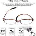 AQWANO 4 Pack Computer Reading Glasses Blue Light Blocking Lightweight TR90 Flexible Frame UV Protection Readers for Women Men (4 Pack, 4.00)