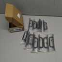 12 Pack 5 Inch 128 mm Matte Black Cabinet Handles Aluminum Drawer Pulls Sliding Door Pulls