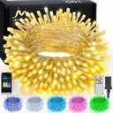 JMEXSUSS 100 LED Color Changing String Lights, 33ft String Lights Indoor with Remote & APP, Clear Wire Smart Twinkle Christmas Light Plug in for Daily Easter Independence Day Halloween Xmas (RGB (Red, Green, Blue))