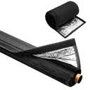 Nkiy Quen 3 Layers HVAC Copper Pipe Insulation Cover, 72x10.2 Inch 600D Oxford AC Pipe Insulation Covers for Outside, Flexible Copper Line Insulation Sleeve for Central Air Conditioning Mini Splits