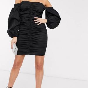 Women Dress Black, 2XL