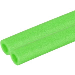 PATIKIL 2 Pcs Pipe Insulation Foam Tube, Heat Preservation Foam Pipe Tubing Covers 3/8" (10mm) ID x 3.3FT x 13/16" OD for Handle Heat Water Pipe Freeze Protection, Green