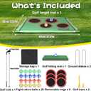 Golf Chipping Game for Outdoor Indoor: Backyard Golf Games for Adults & Golfers , Birthday Gifts for Men, Golf Set with 20 Sticky Balls, Putting Mat, Putter & Carry Bag, Golf Simulators for Home