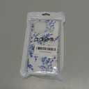 J.west Floral iPhone 12 & iPhone 12 Pro Case 6.1", Soft TPU Flower Pattern Design, Shockproof Bumper for Women & Girls Blue