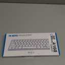 Ultra-Slim 78keys USB Mini Wired Keyboard with Media Hotkeys for Apple Mac Pro, MacBook 56Pro/ iMac, Air, Mac mini, Laptop Computers, Windows Desktop PC 11/10/8/7, with USB-A to C OTG Adapter, White