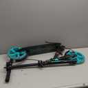 Kick Scooter for Kids Ages 8+ Teens & Adults, with Front handbrake and Rear Brake, and Adjustable Handlebars, Big Sturdy PU Flash Wheels Great Gift & Toy (Black)