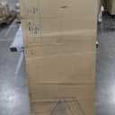 LINSY Wood Bed Frame, Full Bed Frame with Headboard LED, Wooden Platform Frames with Charging Station, No Box Spring Needed, Easy Assembly, Natural Wood