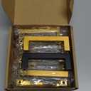 Goldenwarm 10 Pack Brushed Brass Cabinet Pulls 3-1/2in Drawer Pulls - LSJ12GD90 Gold Kitchen Cabinet Handles for Cupboard Bathroom Square Gold Dresser Hardware Door Pull Handles