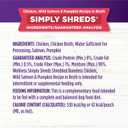 Wellness Bowl Boosters Simply Shreds Wet Dog Food Topper for Small, Medium, & Large Breeds, Grain Free, Natural, Chicken Variety Pack, 2.8 Ounce Pouch (Pack of 12) (EXP 02/15/28)