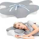 Cervical Neck Pillow for Neck Pain Relief and Sleeping, Memory Foam Pillow with Breathable Pillowcase, Ergonomic Contour Neck Support Pillow for Side, Back, Stomach Sleepers