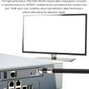 50pcs RG6 Compression Connectors, Weather-Resistant F Type Coaxial Cable Compression Coax Connector for RG6 Dual/Tri/Quad Shield Cables HD TV Satellite Antennas