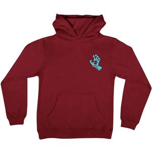 SANTA CRUZ Screaming Hand P/O Hooded Midweight Sweatshirt Maroon XL Youth (XL)