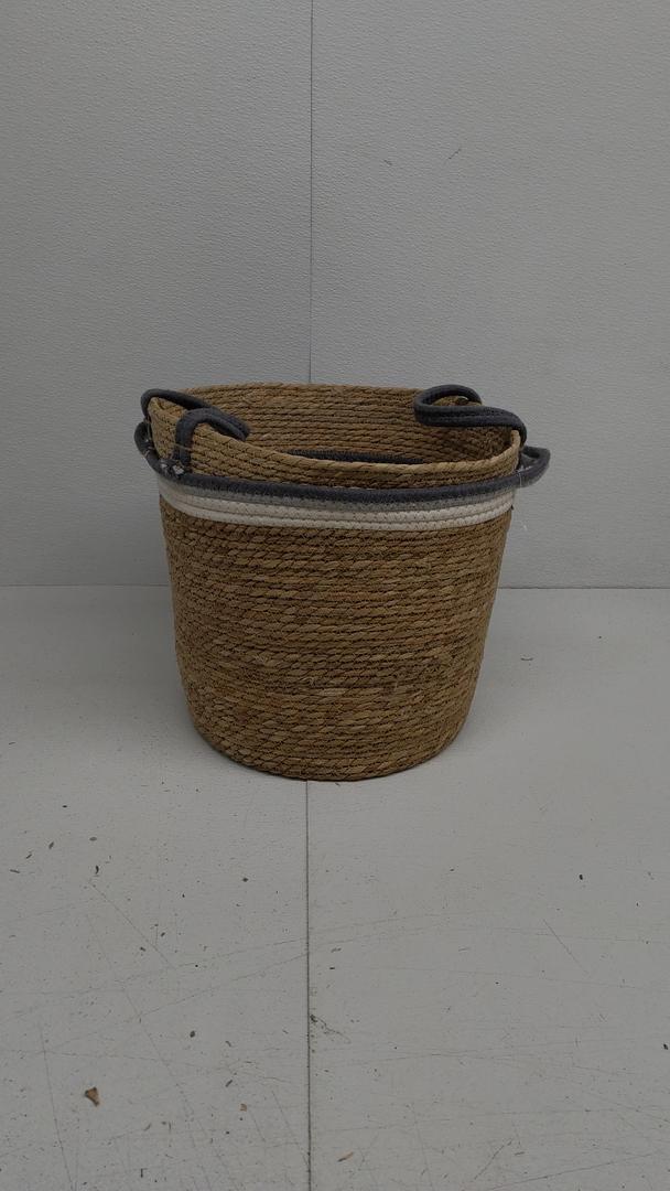 Knitted Baskets Set of 2