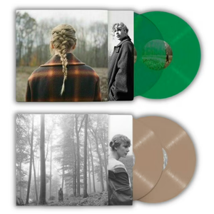 Folklore Beige LP Vinyl & Evermore Green Transparent LP Vinyl - Bundle Folklore Beige LP Vinyl & Evermore Green Transparent LP Vinyl - Bundle