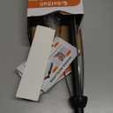 SetSail Paper Towel Holder, Single Hand Operable Paper Towel Holder Under Cabinet with Adjustable Damper, Easy Tear, Wall Mount, Self-Adhesive or Drilled for Kitchen Bathroom, Black (1 pack)