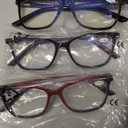 BLUEMOKY Blue Light Reading Glasses for Women 3 Pack Fashion Cat Eye Computer Glasses Bluelight Blocking Reader