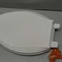 KOHLER 20110-96 Brevia, Slow Close Toilet Seat, Elongated Toilet Seat, Grip-Tight Bumpers Quick-Attach Hardware, Biscuit