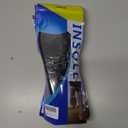 4 x Ronsan Memory Foam Insoles for Women - Comfort Replacement Shoe Inserts for Running Shoes, Sneaker, Work Boot, Hiking Shoes, Cushioned Shock Absorbin Shoe Insoles, Black US 8.5