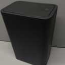 TIPGO Bathroom Can with Lid, 4 Gallon / 15 Liter Small Garbage Can, Press Top Bin, Plastic Wastebasket with Pop-Up Lid for Bedroom, Living Room, Office (Black)