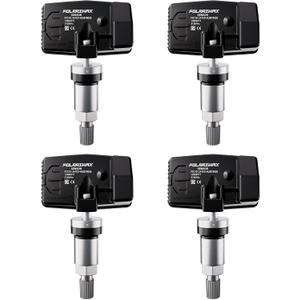 FLORRIWAX TPMS Sensor,Set of 4 315Mhz GM Tire Pressure Sensor Compatible with Buick Cadillac Chevrolet GMC,Tire Sensor OE Replaces#13586335,13598771,13598772,13581558