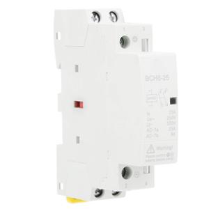 DC Voltage Contactor, 25A 24V BCH8-25 2NO DC Modular Contactor Switch Home Voltage Contactor DIN Rail Mount for Intelligent Control System