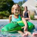 Big Joe Pool Petz Small Alligator, No Inflation Needed Animal Floating Pool Toy Float, Mesh, 45"L x 15"W