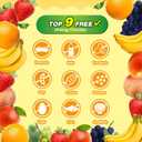 Wellspring Peelable Gummy Candies Individually Wrapped, 7 Friuts in 7 Variety Packs Peelable Fruit-Shaped Gummies Candy, Net 350g/12.35oz Chewy Peeling Candy Gummy Snacks, Real Fruit Juice (30%)