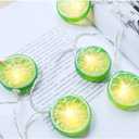 3 x Fruit Lemon String Lights Lime Slice String Light 20 LEDs Battery Powered Fairy String for Wedding Home Birthday, Batteries not Included