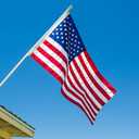 Grace Alley American Flag: 3x5 FT US Flag - 100% Made in USA. Embroidered Stars, Sewn Stripes and Brass Grommets. Fade Resistant, Heavy Duty, Long Lasting Nylon for Outdoor Durability.