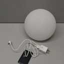 Mr.Go 8-inch Ultra-Fun LED Glowing Ball Light w/Remote, RGB Color Changing Globe Mood Lamp, 16 Colors 8 Brightness 4 Lighting Modes, Waterproof, Rechargeable & AC Adapter Power, Stunning Light Orb