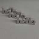 CERAMIC SIGN HELLO 3PCS