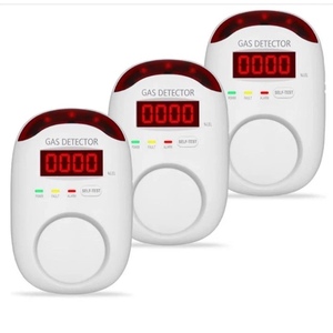 WA886 Plug-In Natural Gas Leak Detector LNG LPG Propane Methane (3 Pack)