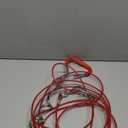 Supet Dog Tie Out Cable and Stake 32/16/10 ft Outdoor, Yard and Camping, for Medium to Large Dogs Up to 125 lbs, 16" Stake, 32/16/10 ft Cable with Durable Spring and Metal Hooks for Outdoor (Red)