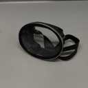 Cressi Classic Retro-Style Freediving Mask - Oval Tempered Glass Lens - Pacifico: Designed in Italy,Black