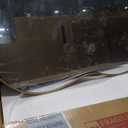 WEER Irregular Wall Mirror, 26x46 inch Gold Asymmetrical Wall Mounted Mirrors Decorative, Abstract Wavy Aluminum Alloy Frame for Bathroom, Bedroom, Living Room, Entryway